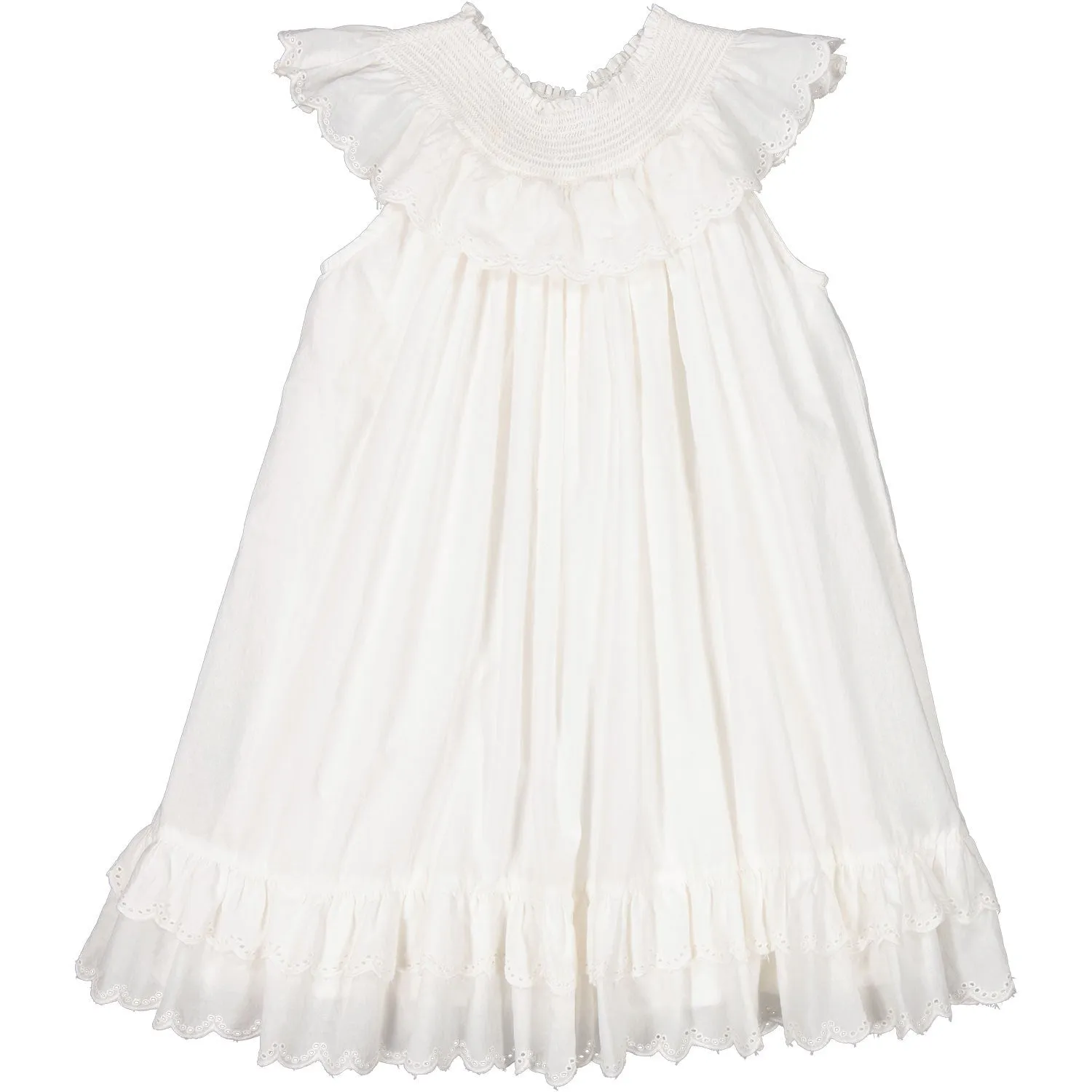 MarMar Broderie Anglaise Cloud Druse Frill Dress
