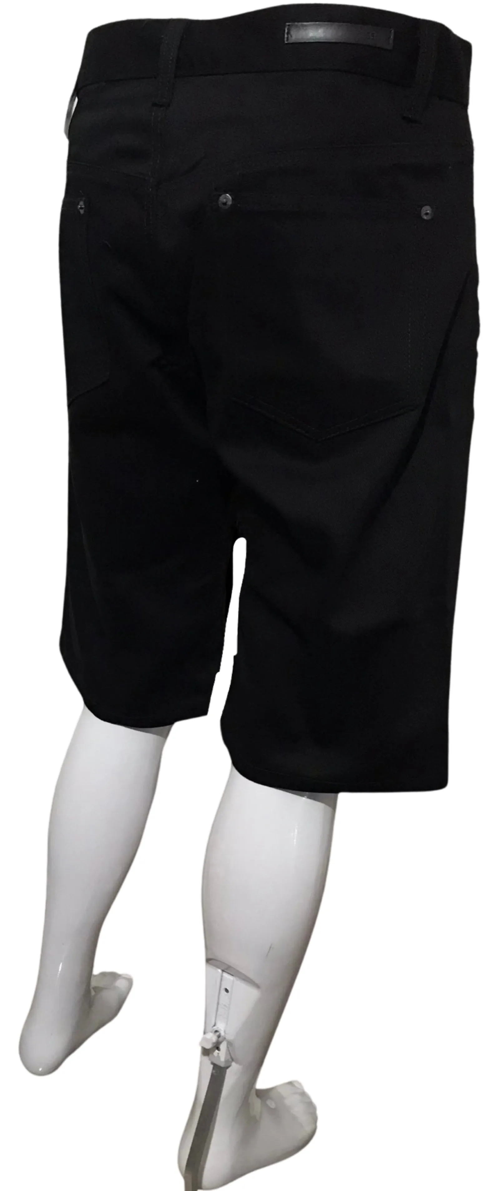 ^MAXI MILIAN^ (BLACK) ~KING~ DENIM SHORTS (SLIM FIT) (EMBROIDERED)
