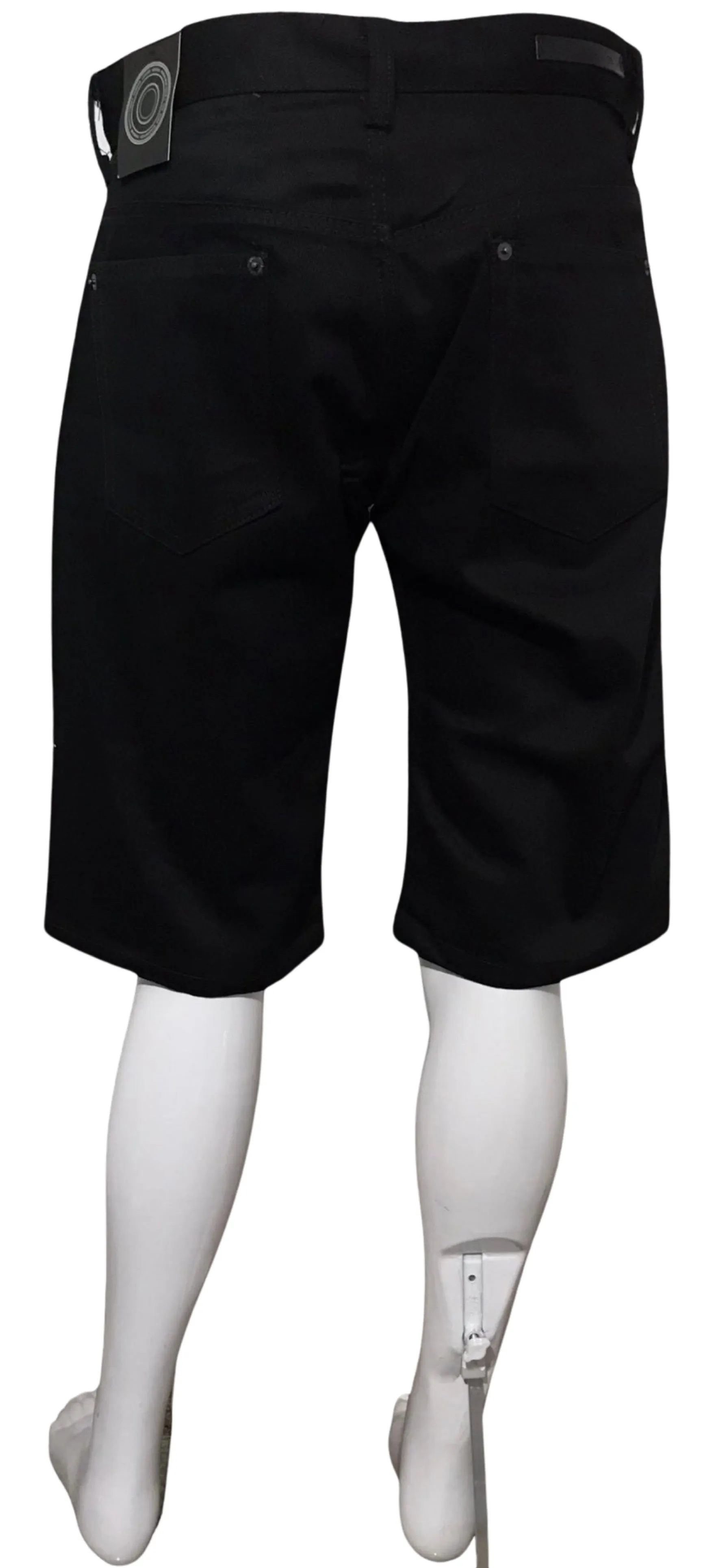 ^MAXI MILIAN^ (BLACK) ~KING~ DENIM SHORTS (SLIM FIT) (EMBROIDERED)