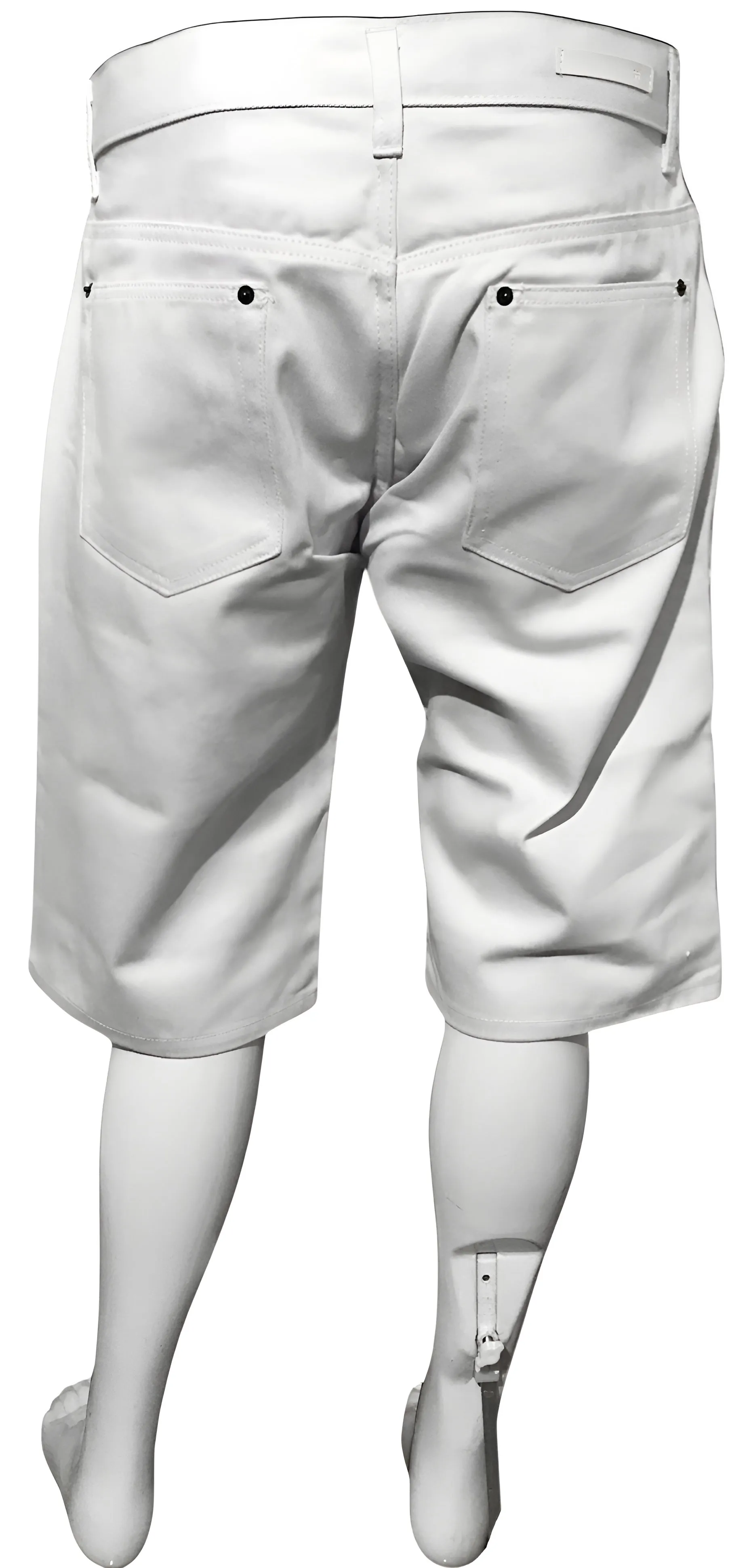 ^MAXI MILIAN^ (WHITE) ~BIRDS~ DENIM SHORTS (SLIM FIT) (EMBROIDERED)