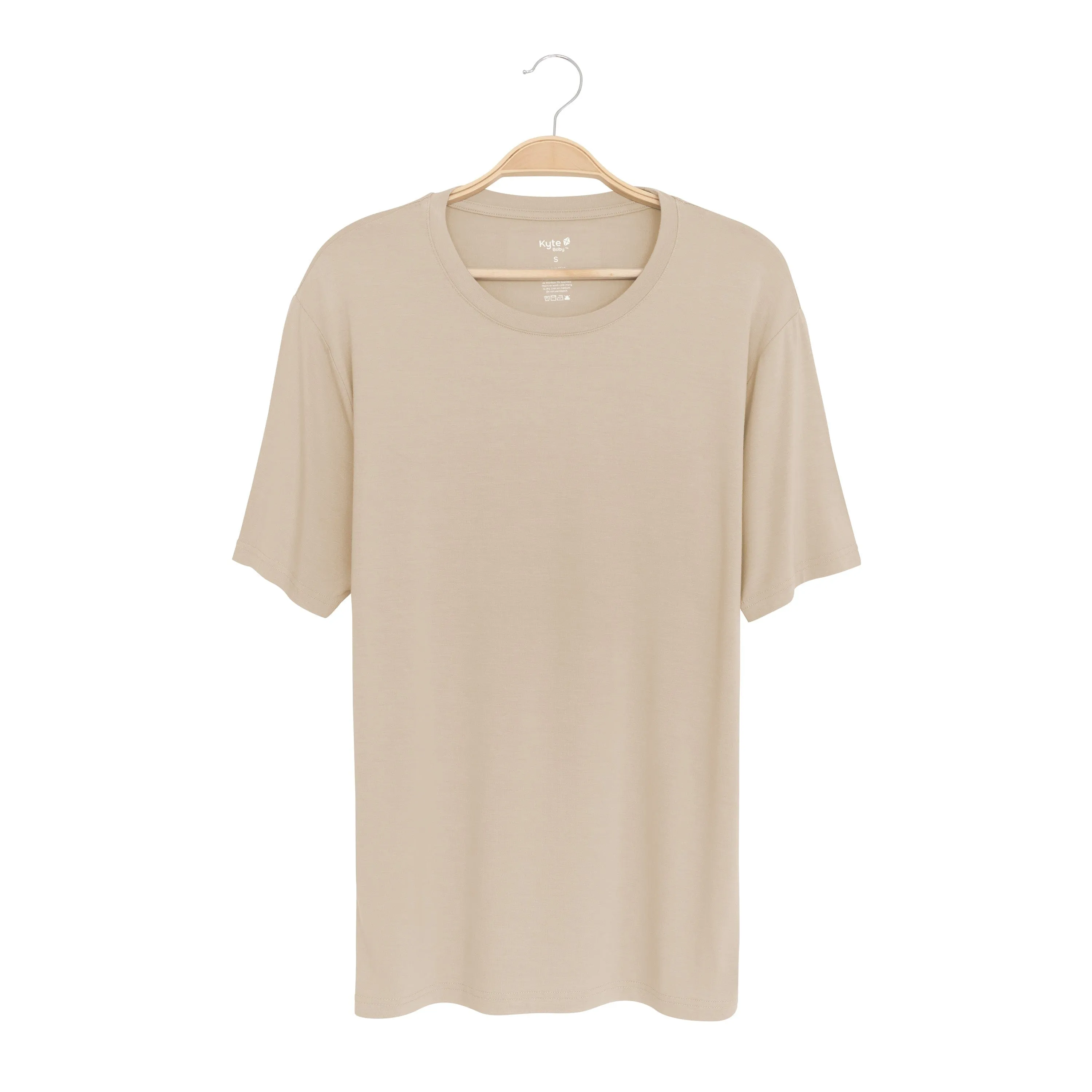 Men's Crew Neck Tee in Almond