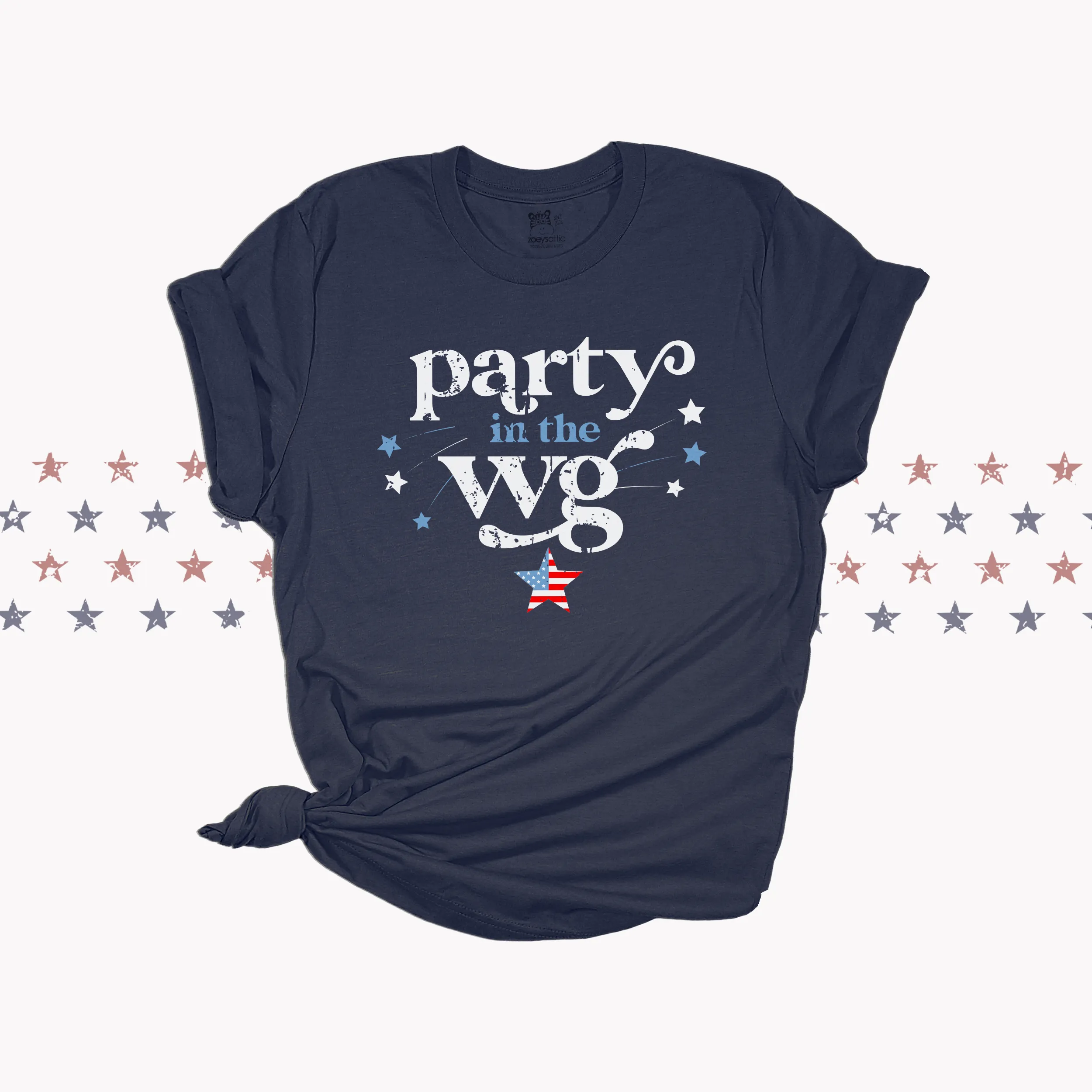 party in the WG shirt front only webster groves fourth of july shirt