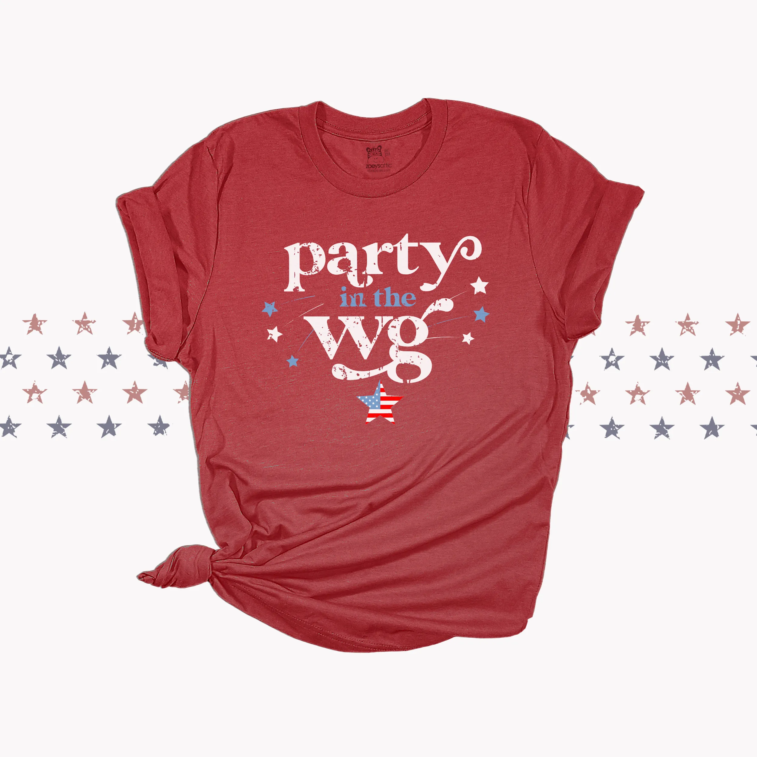 party in the WG shirt front only webster groves fourth of july shirt