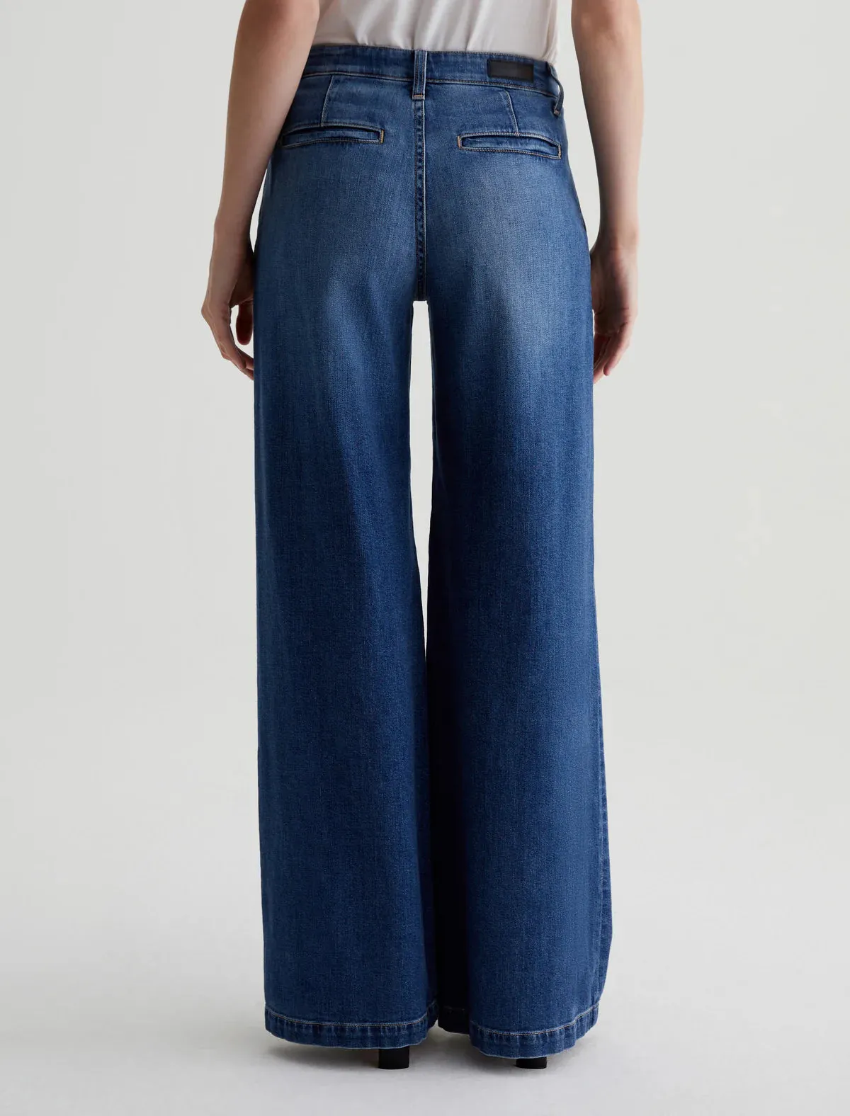 Pleated Stella Low Slung Palazzo - Provence