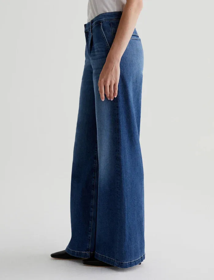 Pleated Stella Low Slung Palazzo - Provence