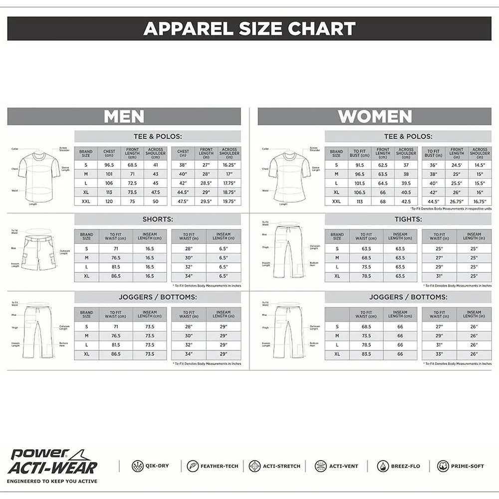 Power ActiveWear Mens CATIONIC TEE