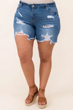 Prime Time Shorts, Medium Wash