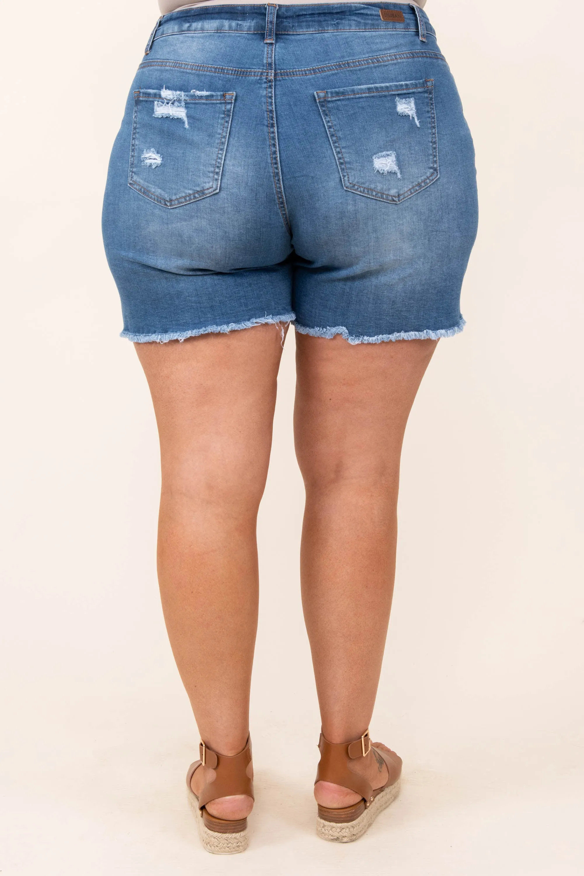 Prime Time Shorts, Medium Wash