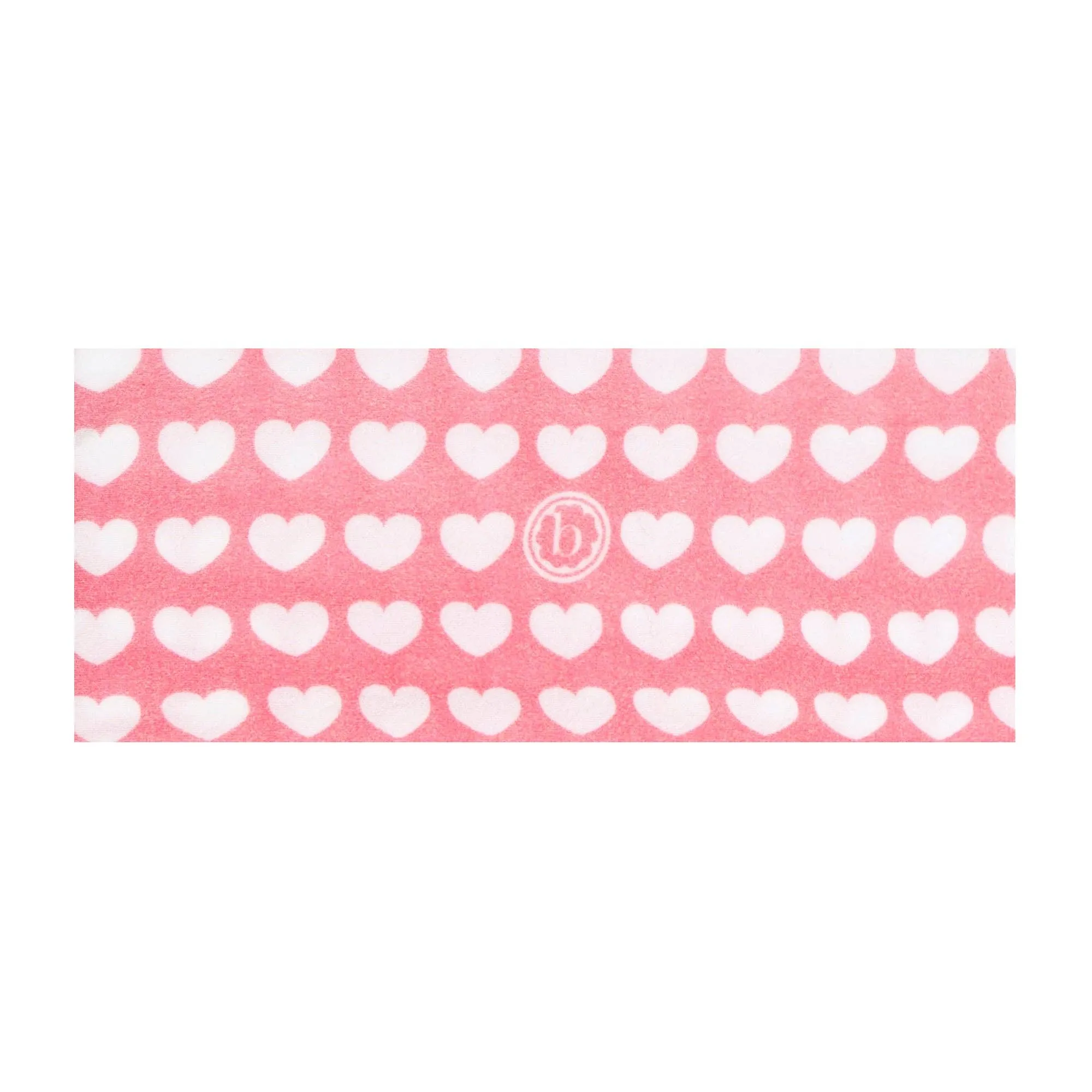 PRINTED FAB: dreamboat (pink & white hearts)