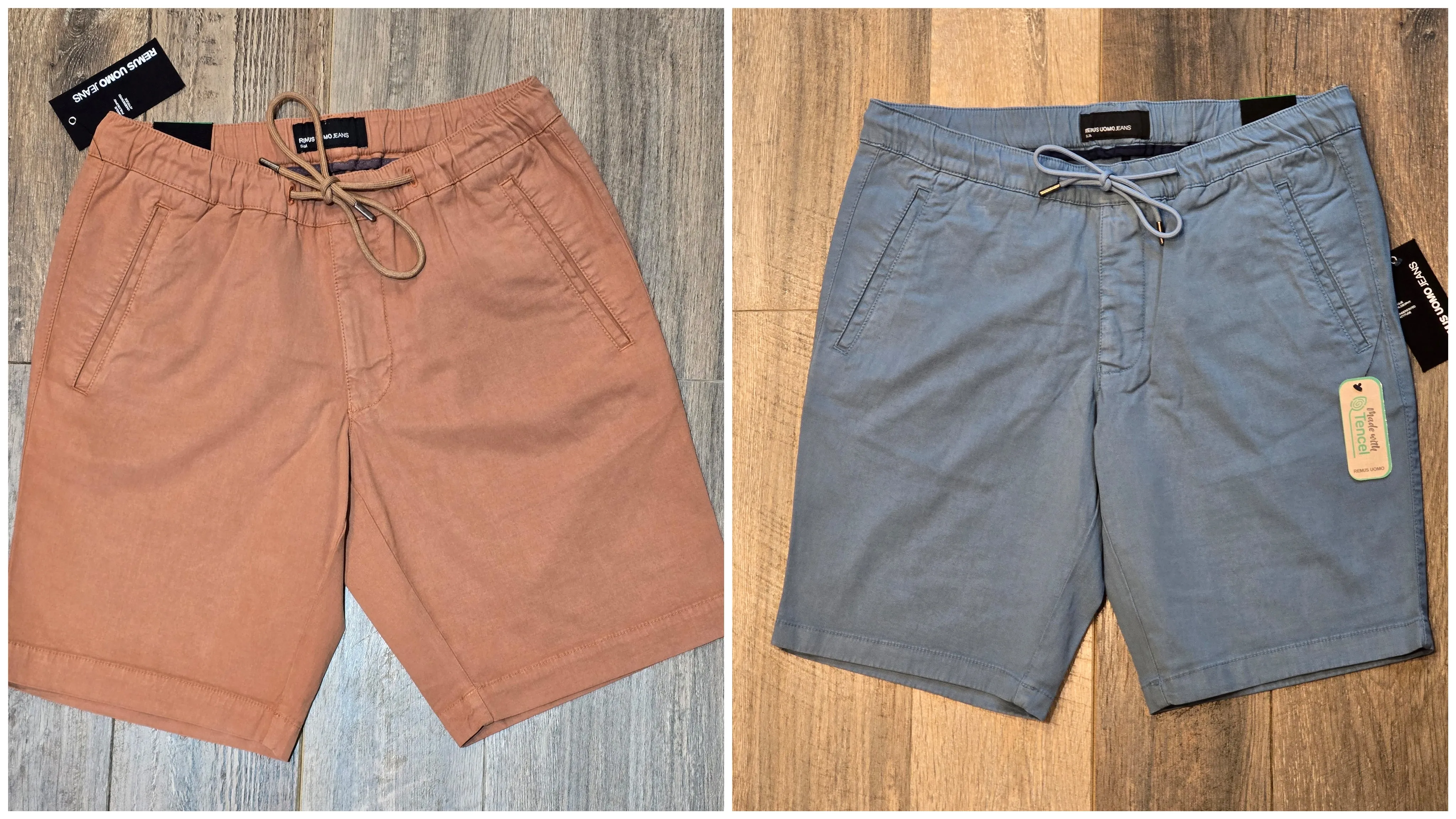 Remus Uomo Slim Leg Cotton-Stretch Chino Shorts