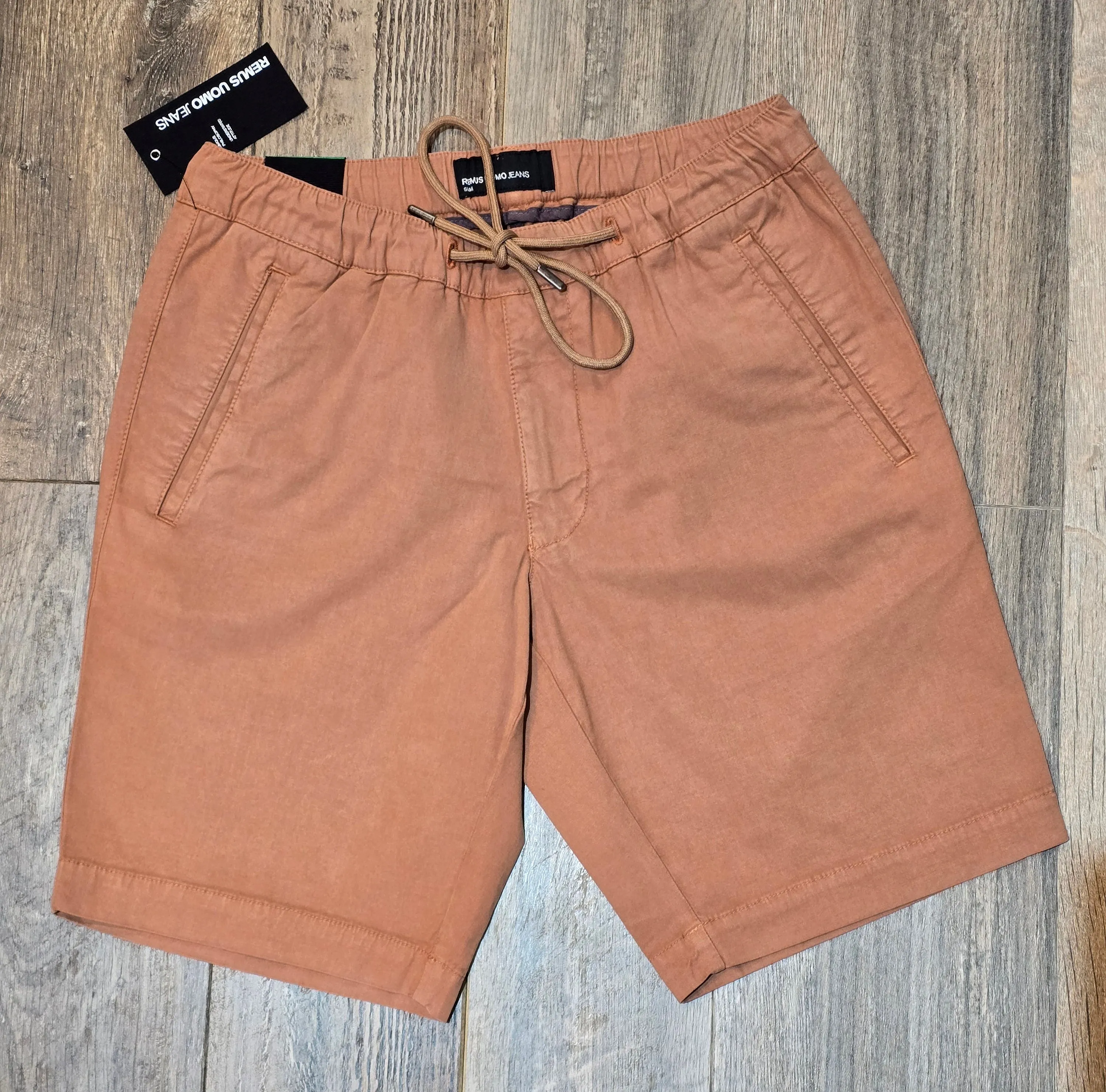 Remus Uomo Slim Leg Cotton-Stretch Chino Shorts