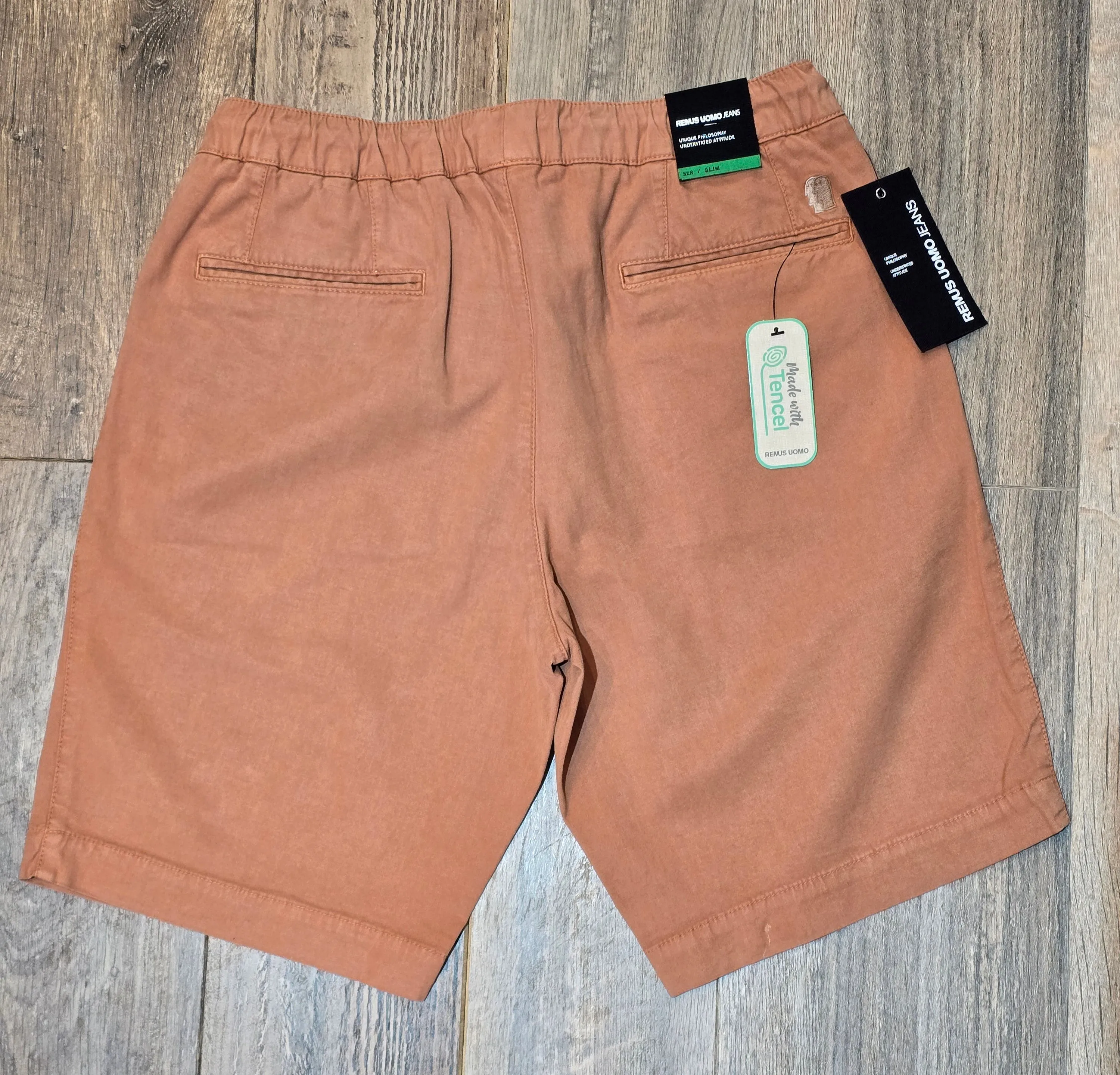 Remus Uomo Slim Leg Cotton-Stretch Chino Shorts