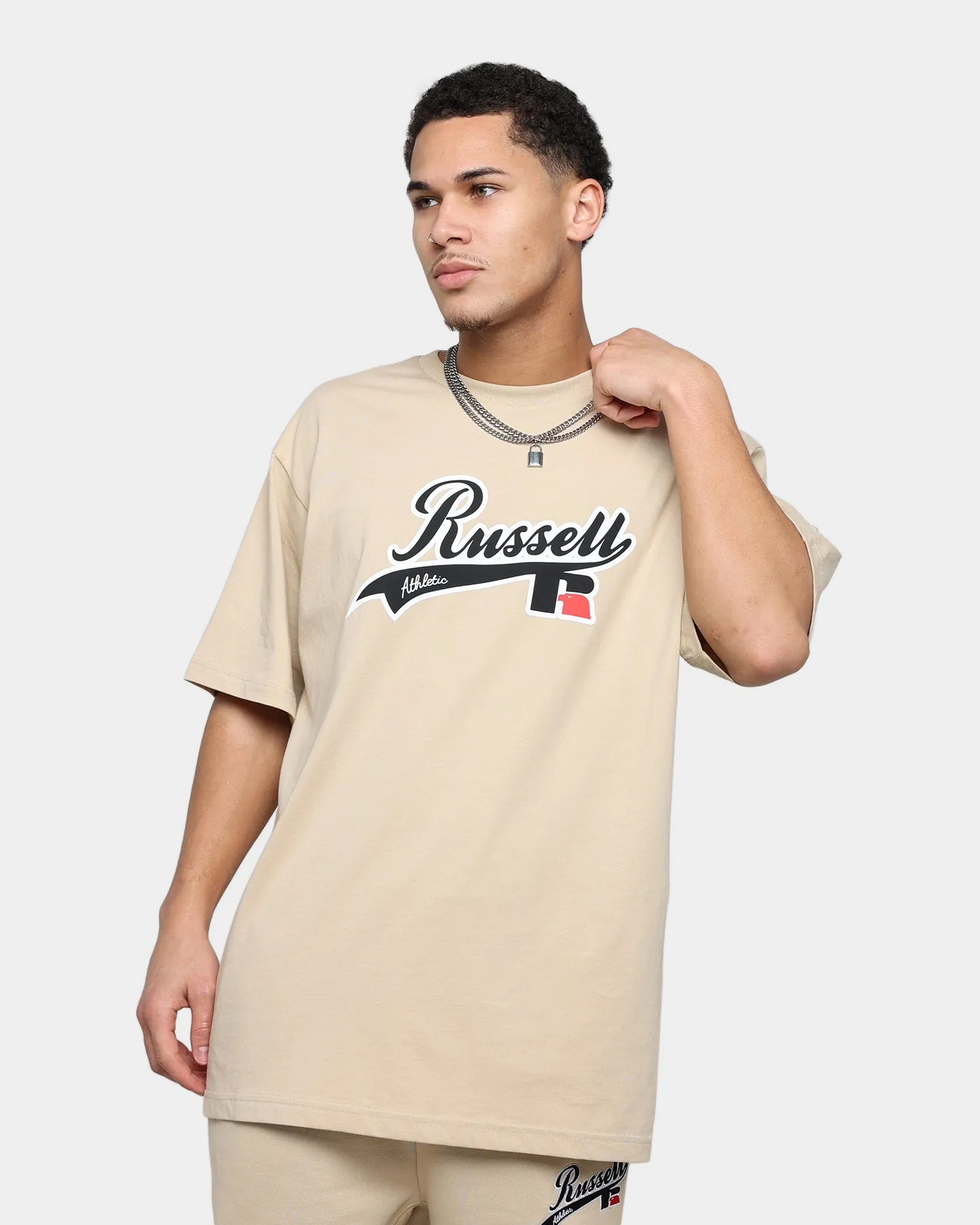 Russell Athletic Oversized T-Shirt Stone