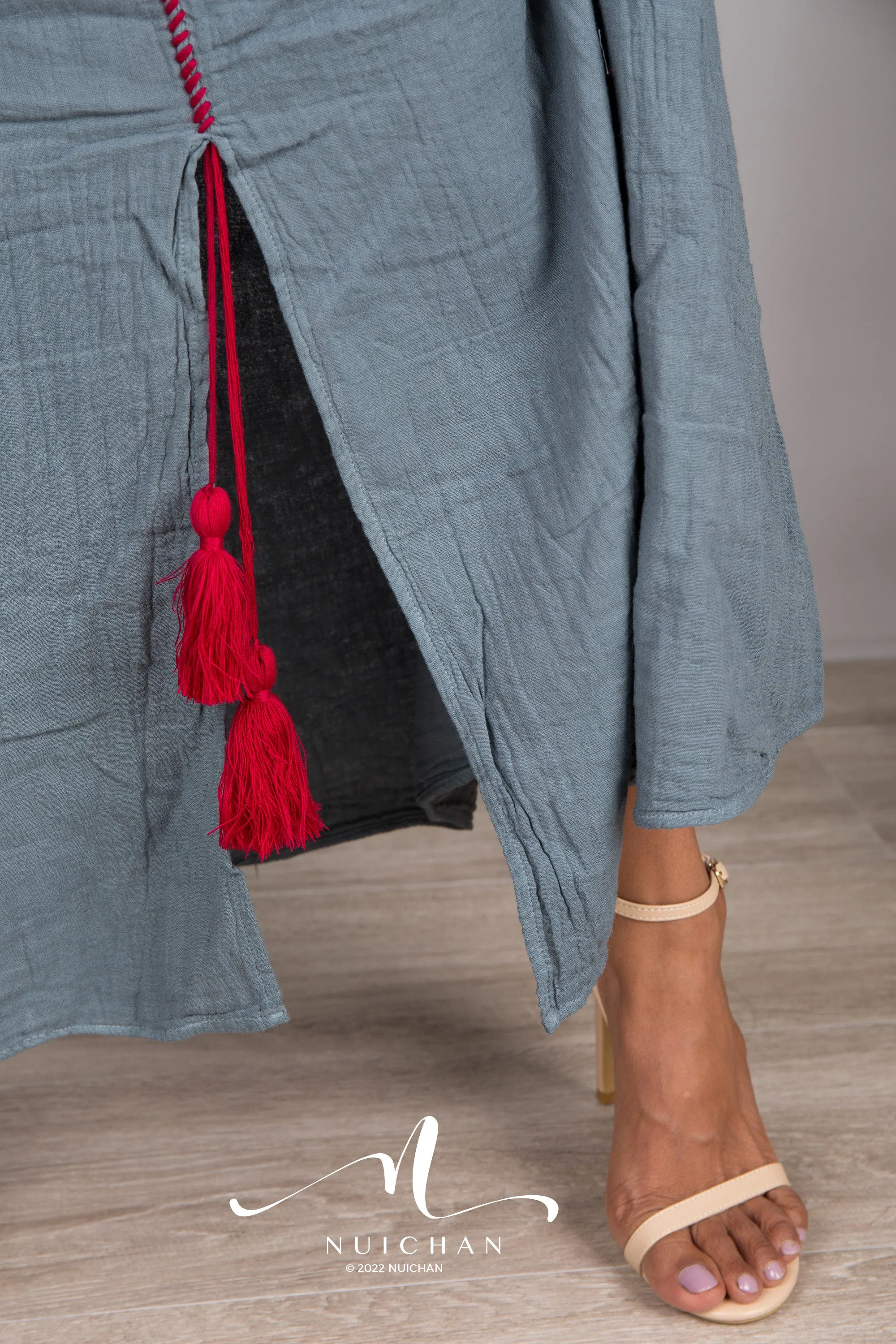 Sleeveless cotton summer dress