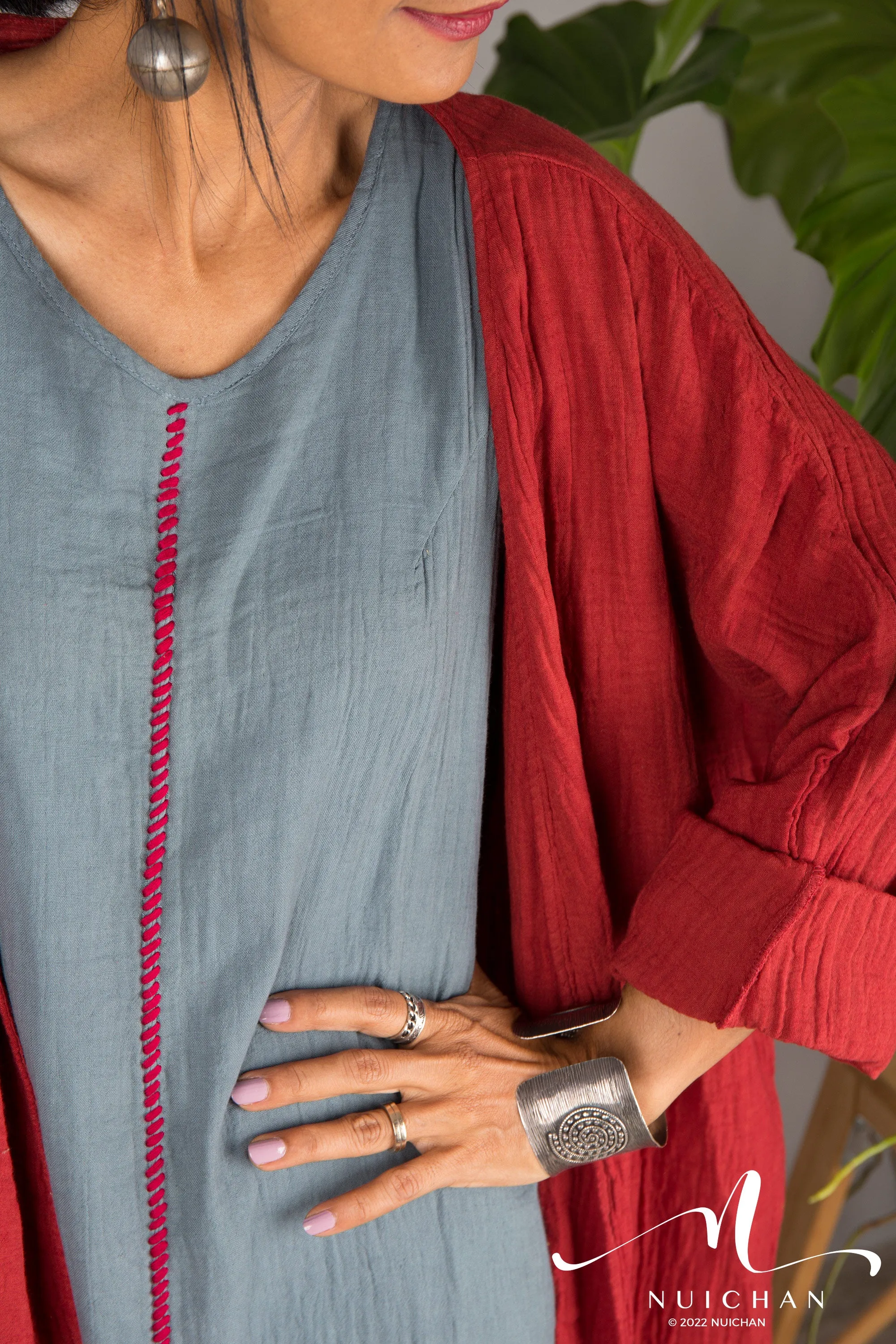 Sleeveless cotton summer dress