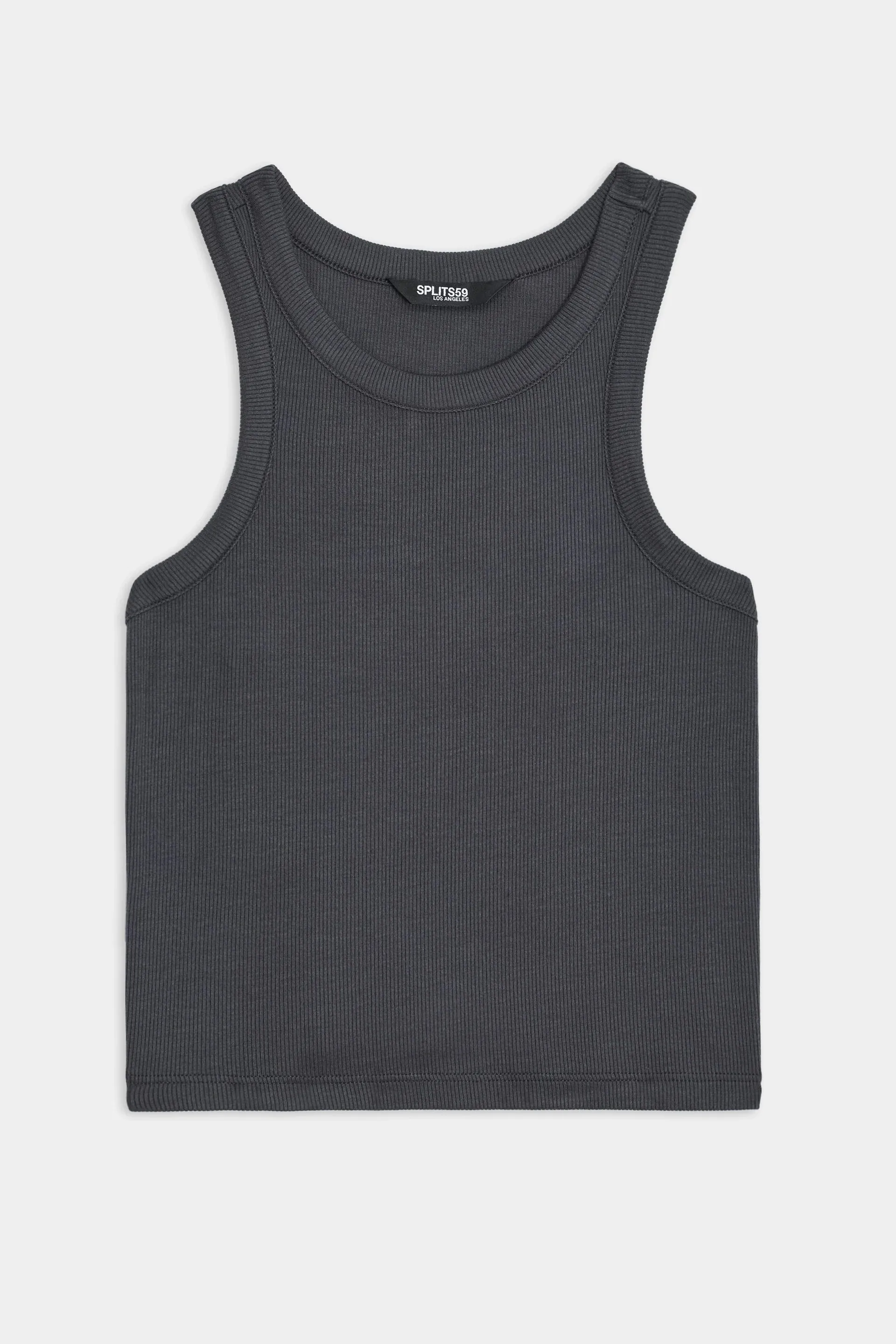 Splits59 Kiki Rib Crop Tank - Graphite