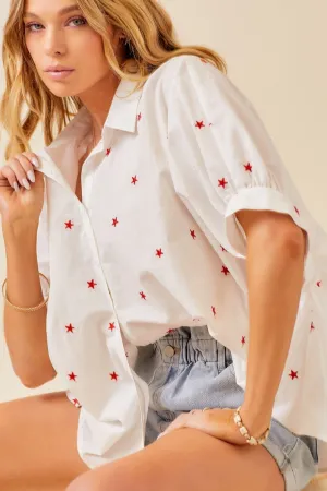 Star Spangled Button-Up
