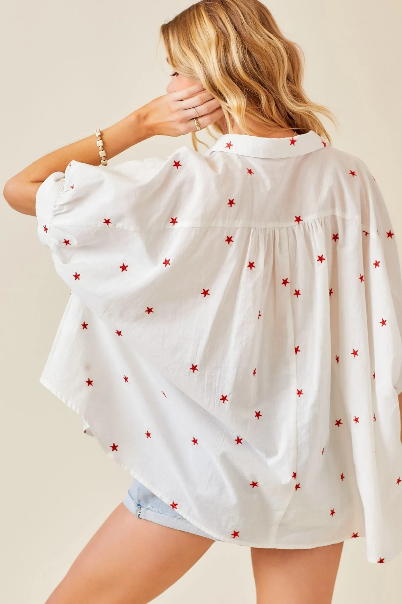 Star Spangled Button-Up