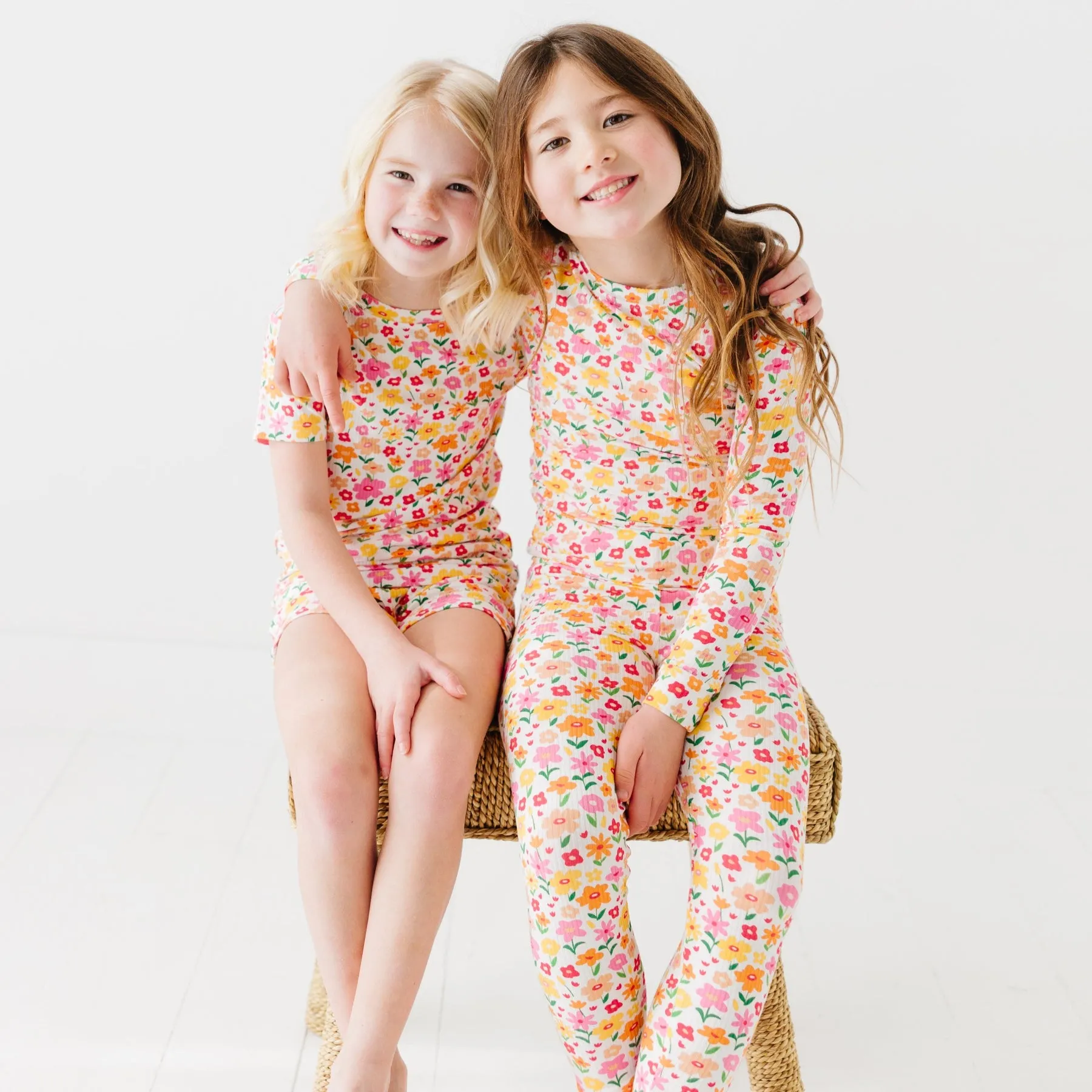 Summer Blooms Small Ribbed Two-Piece Set