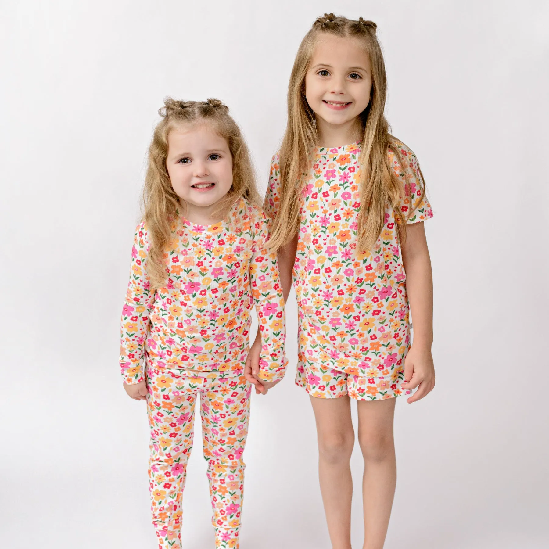 Summer Blooms Small Ribbed Two-Piece Set