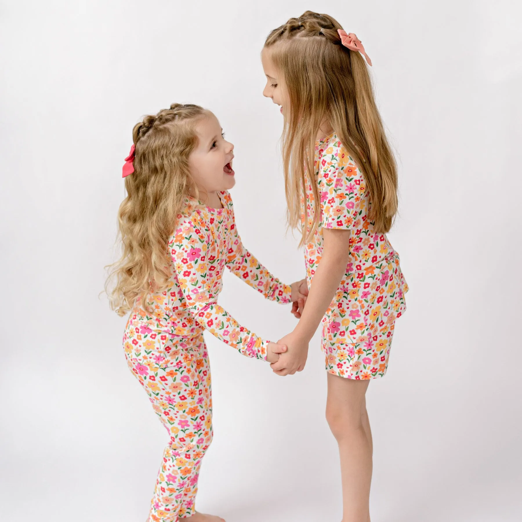 Summer Blooms Small Ribbed Two-Piece Set