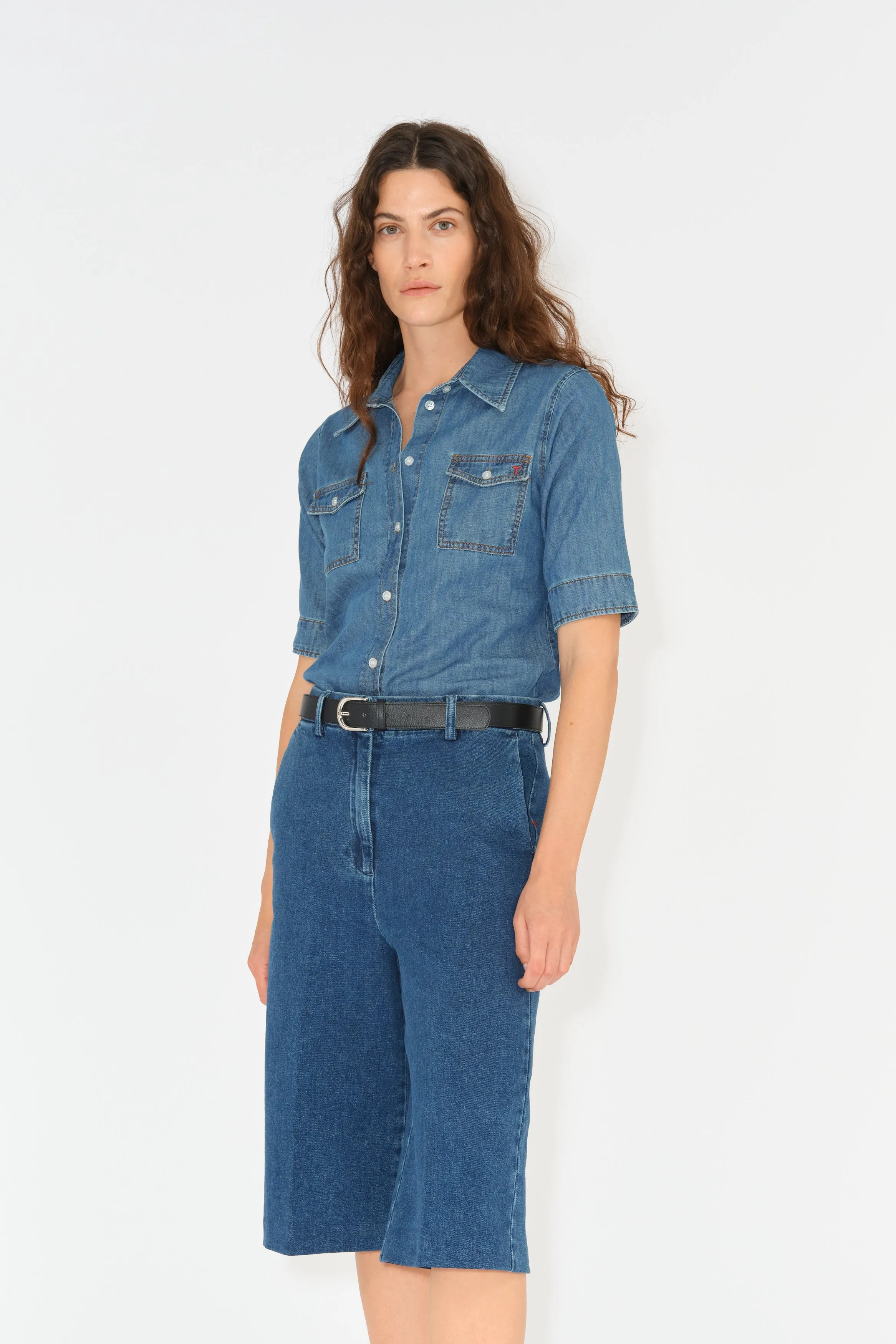 TRW-Ellen Bermuda Shorts Wash Dark Iowa