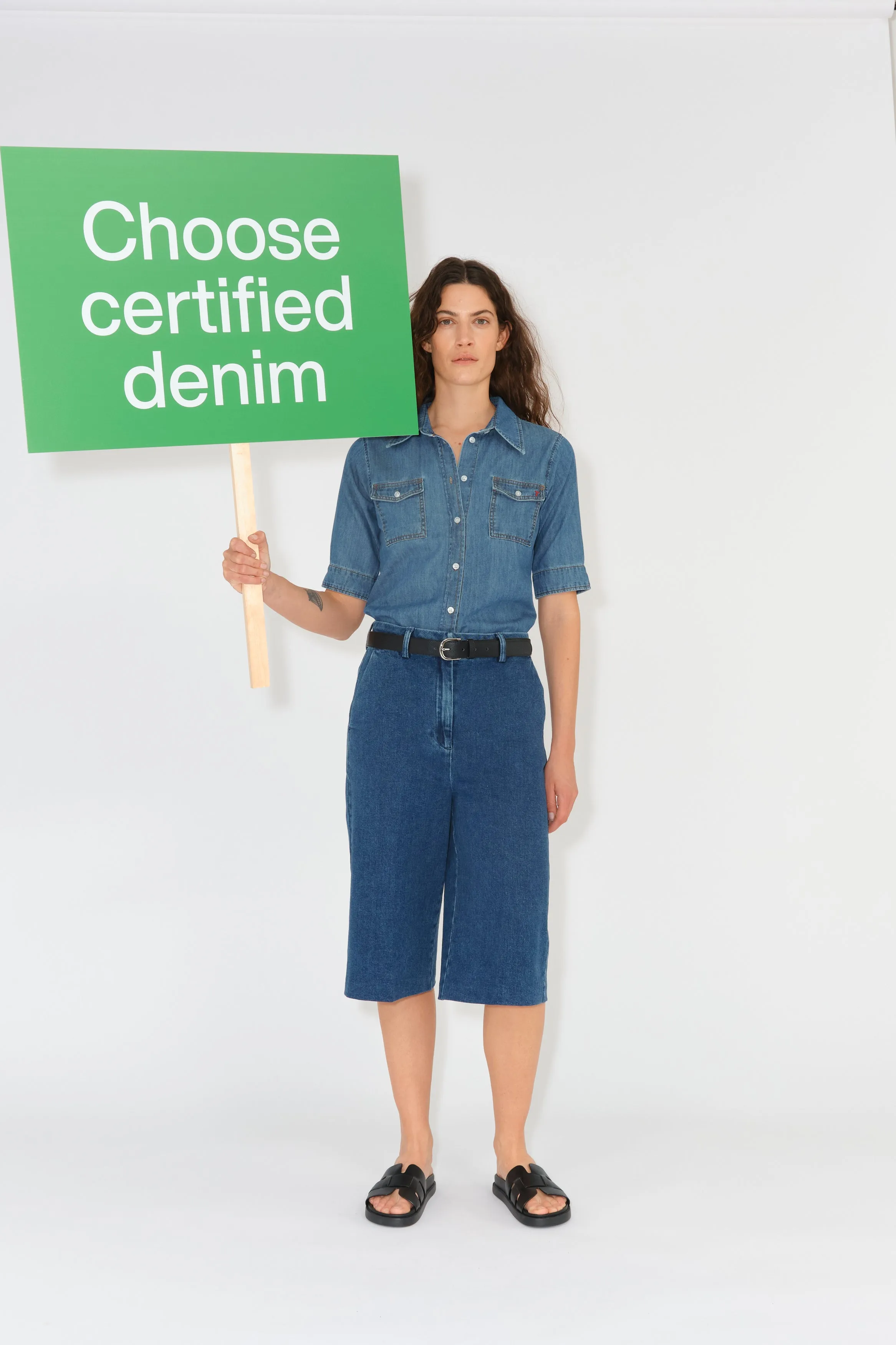TRW-Ellen Bermuda Shorts Wash Dark Iowa