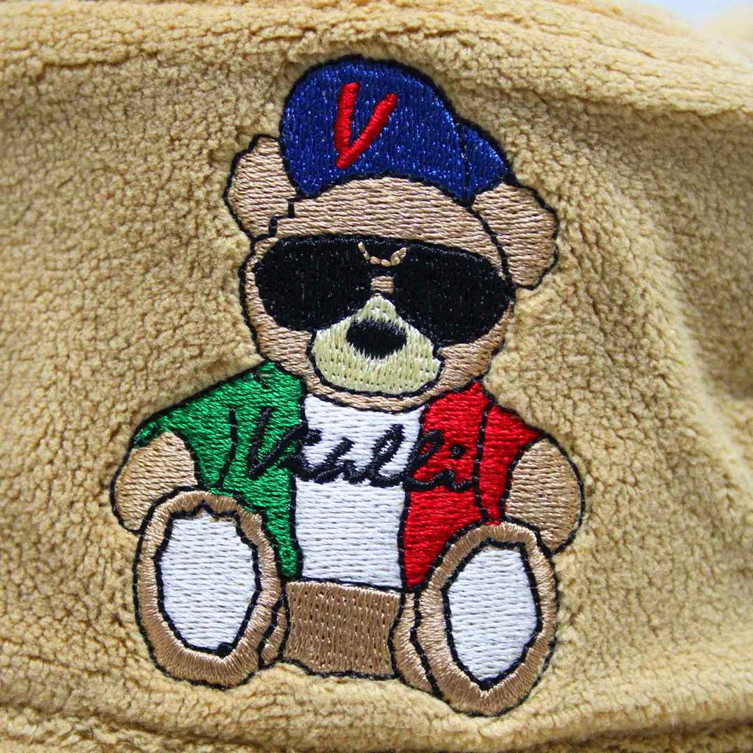 Vialli Furry Peach Bucket Hat