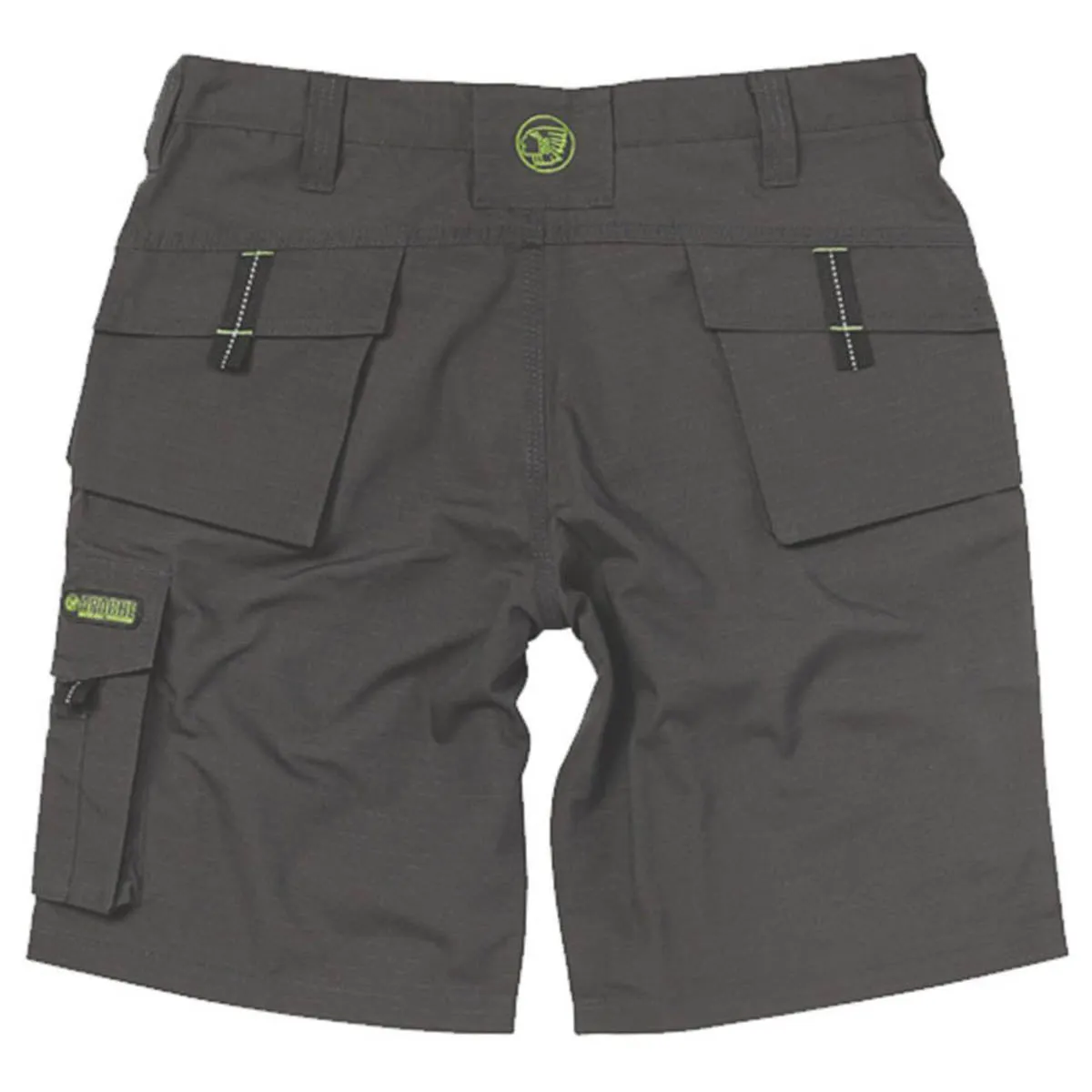 Work Shorts Mens Cargo Holster Pocket Breathable Grey / Black Lightweight 34" W