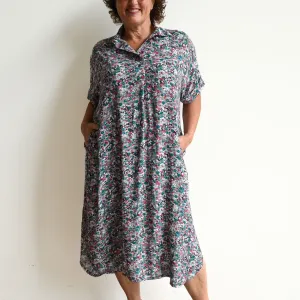 Zen Kaftan Midi Dress - Meadow Flower