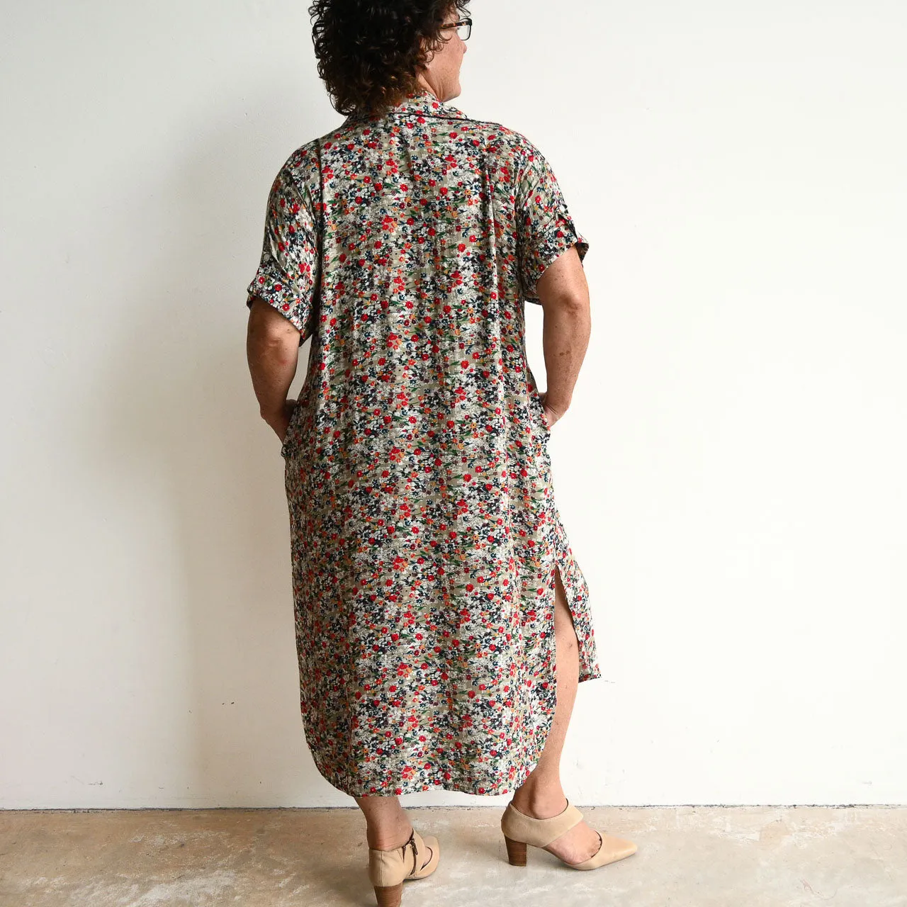 Zen Kaftan Midi Dress - Meadow Flower